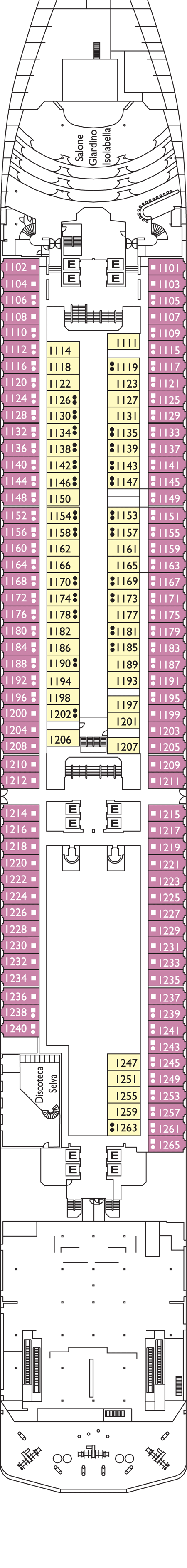 Costa Mediterranea - Circe Deck 
