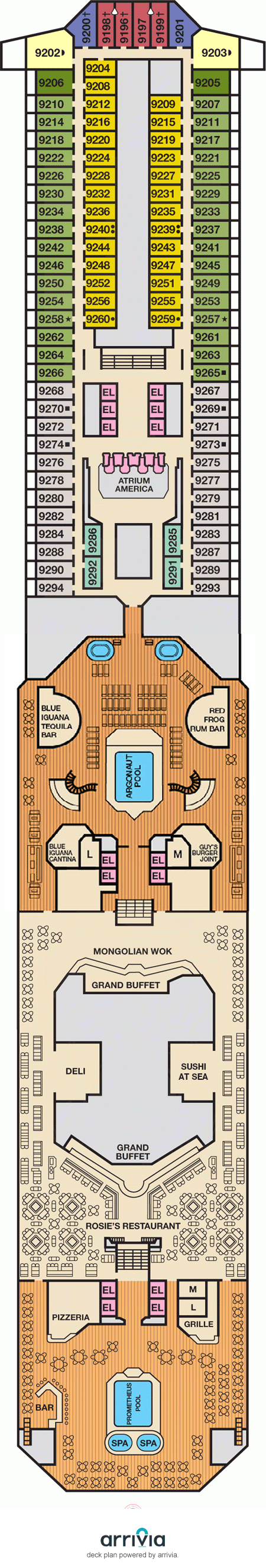 Carnival Valor - Category 6J - Cabin # 9199